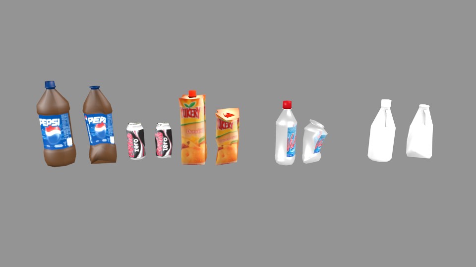 Bottles Pack - Low Poly preview image 1